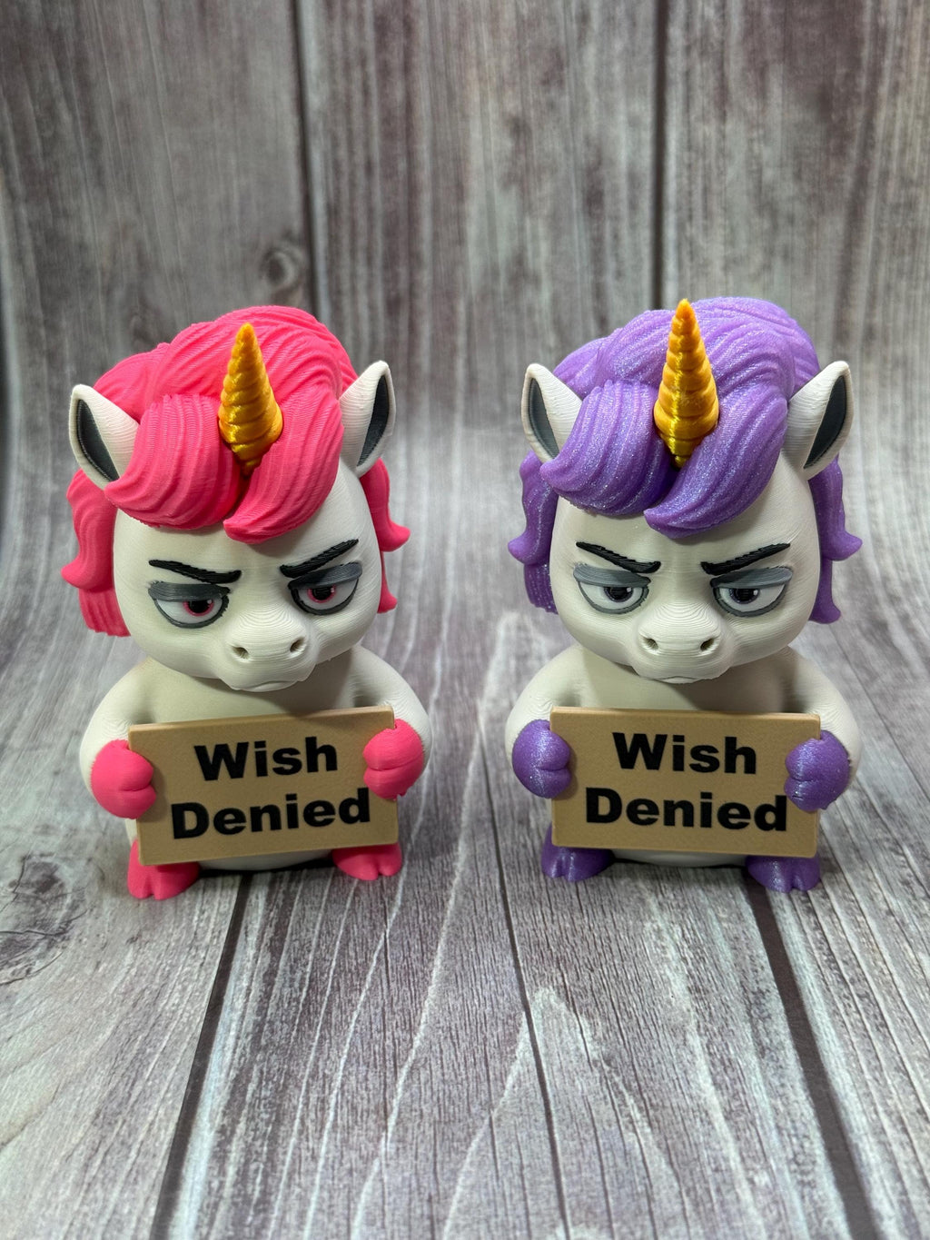 3D Printed Unicorn with Attitude | “Glitterally Done” | Sassy Desk Decor