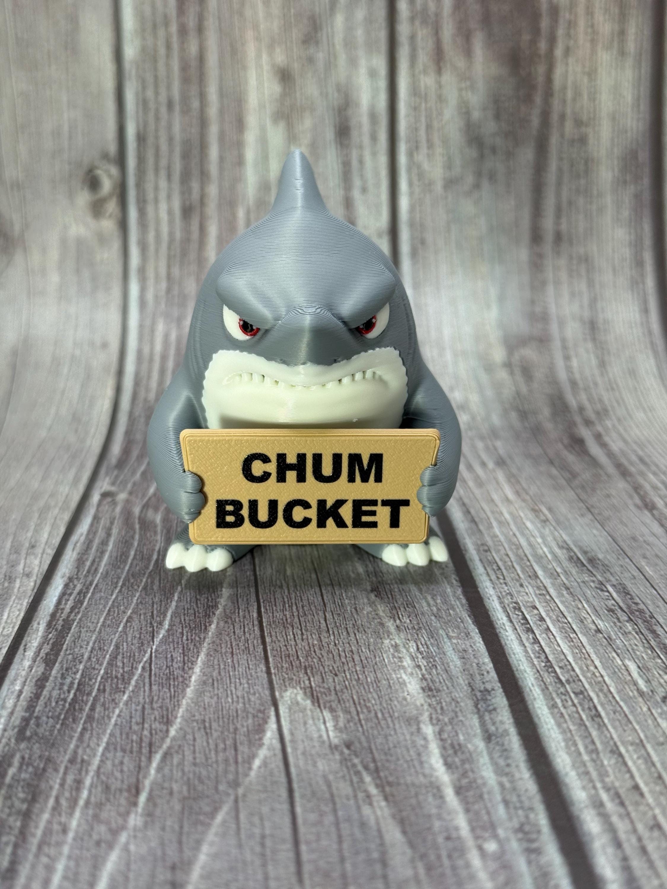 3D Printed Shark Figurine | Sassy Attitude, Funny Signs, Ocean Decor