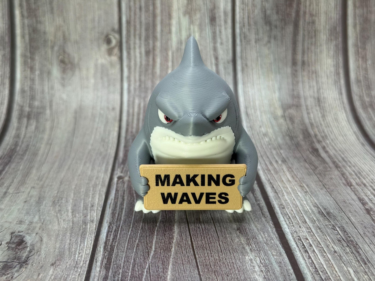 3D Printed Shark with Attitude | Sassy Attitude, Funny Signs, Ocean Decor