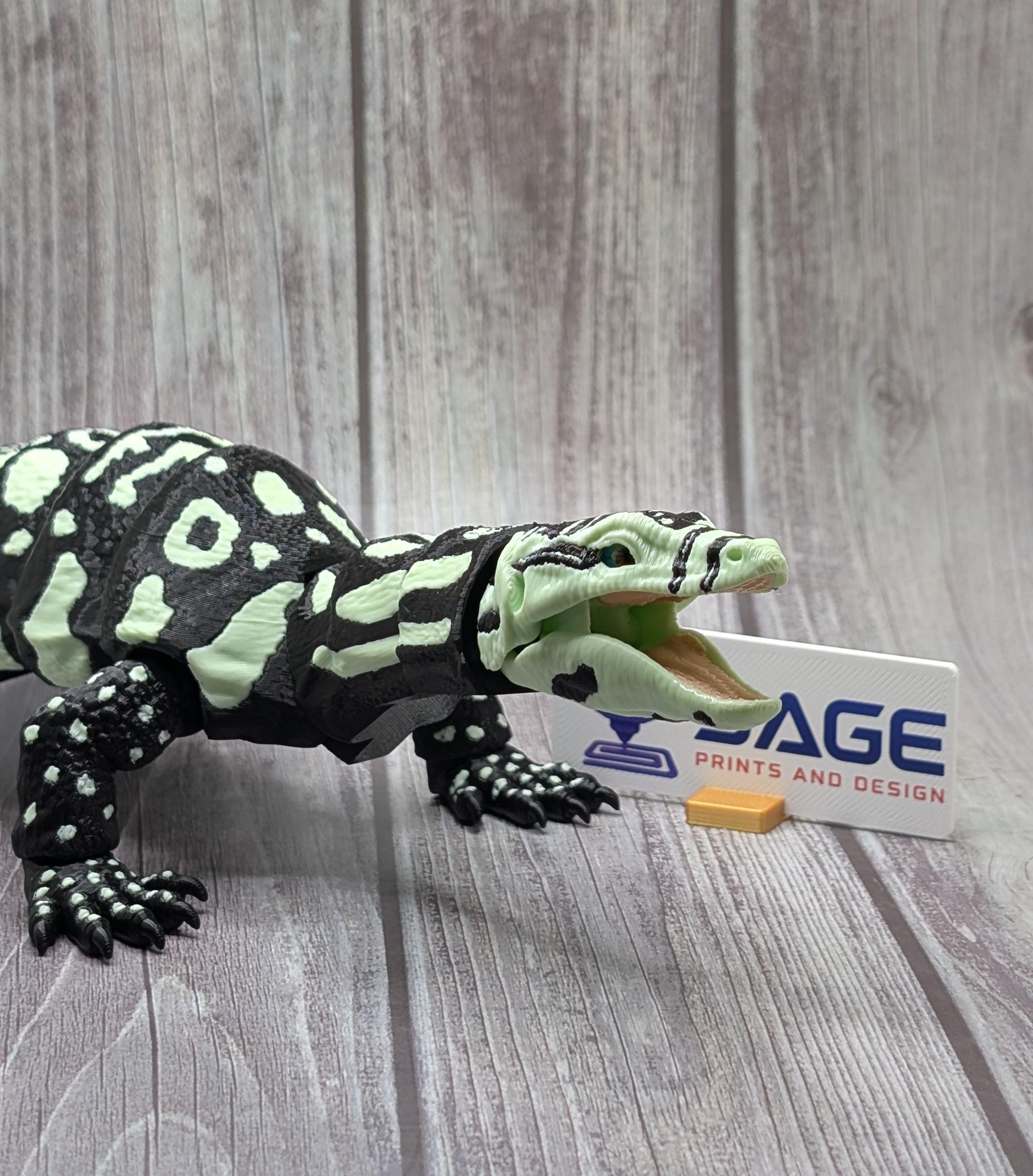 Articulated Asian Water Monitor Lizard | 3D Printed Flexi Monitor Lizard