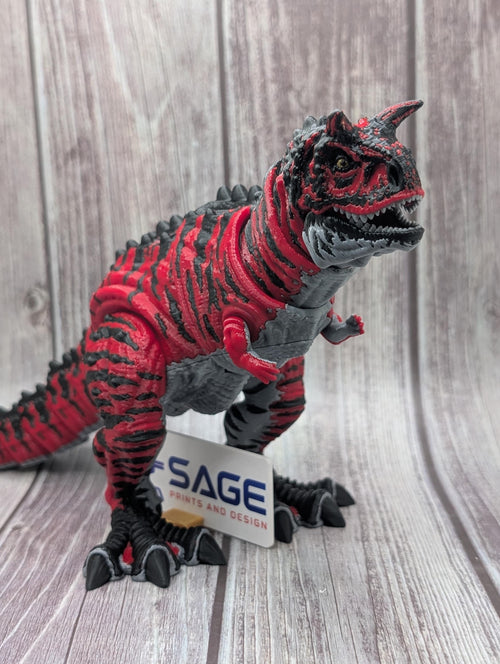 3D Printed Articulated Carnotaurus | Flexible Dinosaur Figure