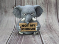 Elephant with Attitude | Funny 3D Printed Elephant Figurine